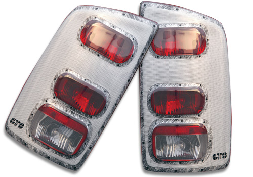 GTS Platinum Pro Beam Tail Light Covers 94-02 Dodge Ram - Click Image to Close